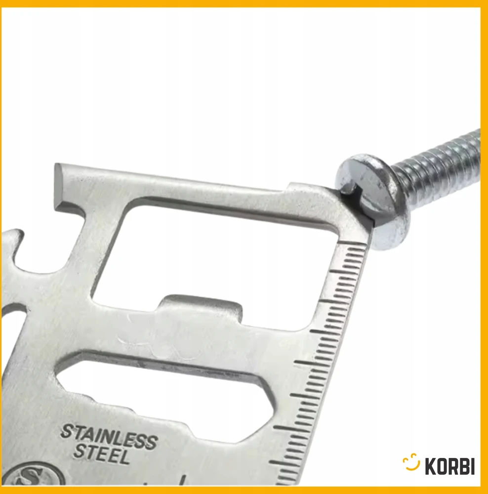 Korbi SURVIVAL CARD ESSENTIAL MINI MULTI TOOL KNIFE