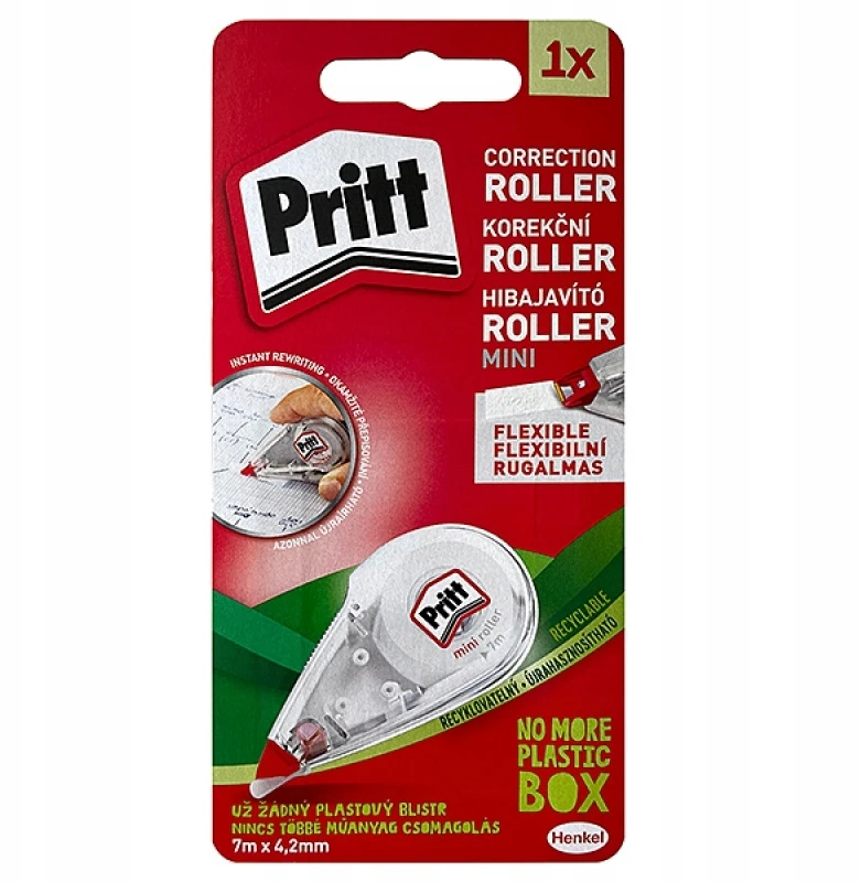 Korektūros juostelė Pritt Miniroller R2, 4,2mmx7m