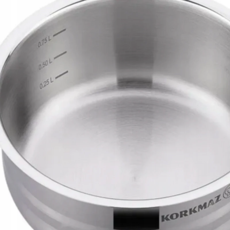 Korkmaz Astra 12,5l puodas su dangčiu, 30cm, nerūdijantis plienas, indukcija