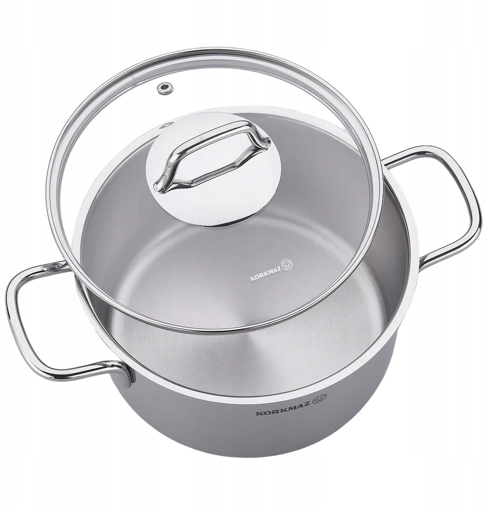 KORKMAZ PUODAS PERLA 6.8L A1571 INDUKCINIS