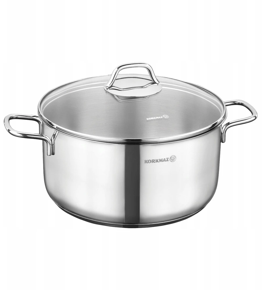 KORKMAZ PUODAS PERLA 6.8L A1571 INDUKCINIS