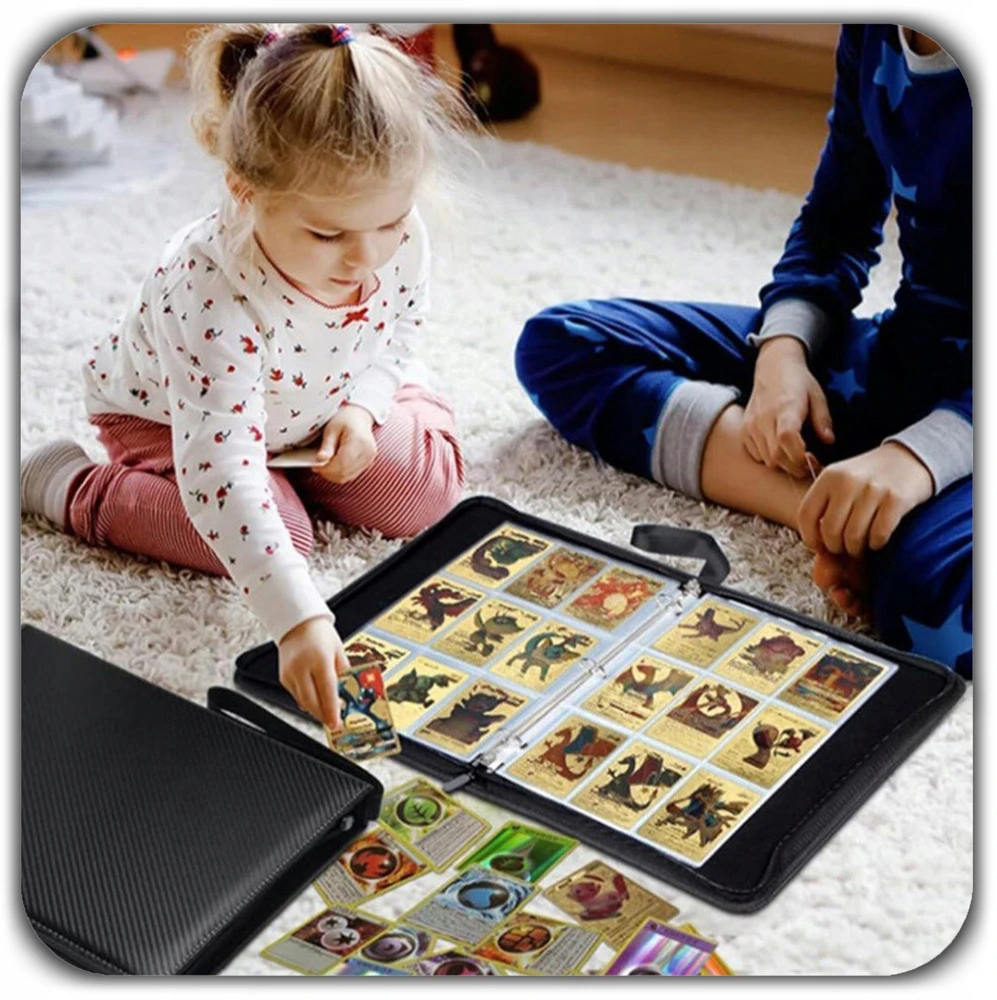 KORTELĖS ALBUMAS DIDELIŲJŲ BINDER KLASĖ 900 POKEMON FUTBOLO KORTELĖMS