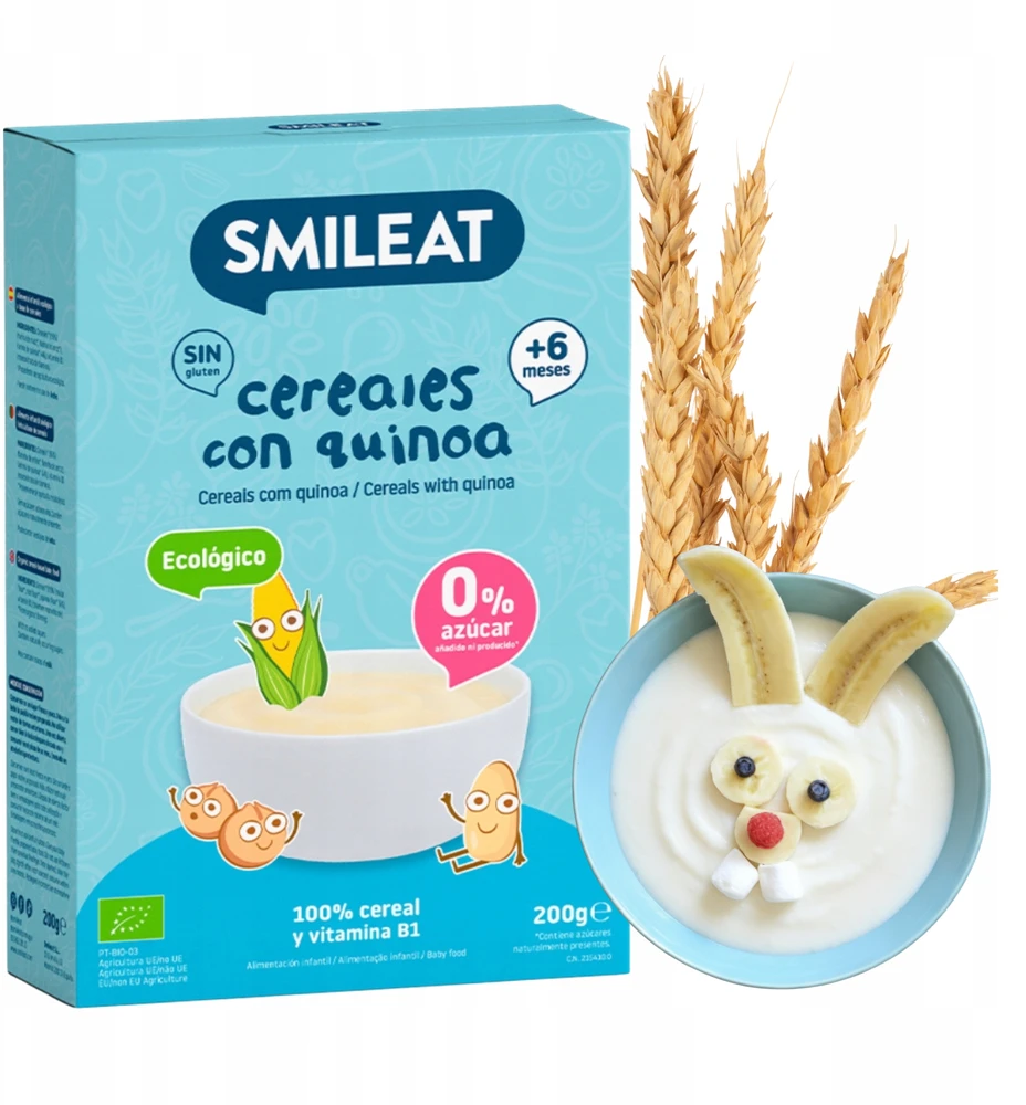 "Smileat" dribsniai be glitimo su kvinoja Bio 200g