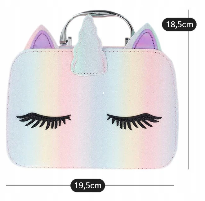 Kosmetikos makiažo rinkinys vaikams Makiažo dėklas XXL Unicorn NS
