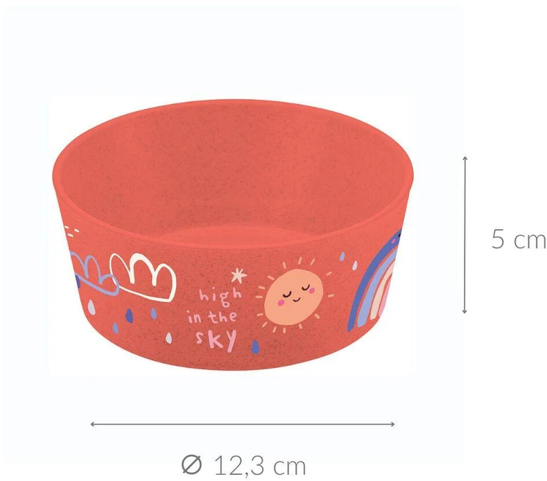 Koziol PLASTIKINIS DUBENIS VAIKAMS 400 ml RAUDONO ARKLIO RAŠTO