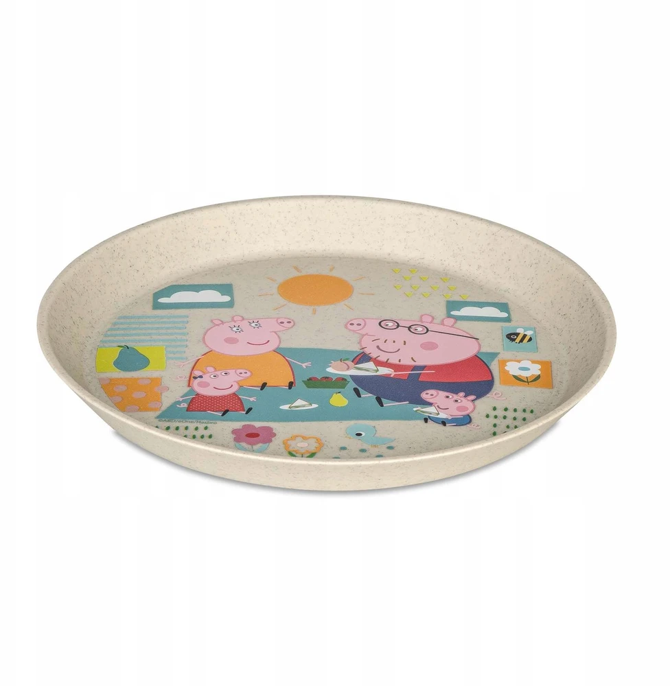 Koziol PLASTIKINIS PEPPA PIG VAKARIENIŲ RINKINYS VAIKAMS 400ML 190ML DIA. 20,5 cm