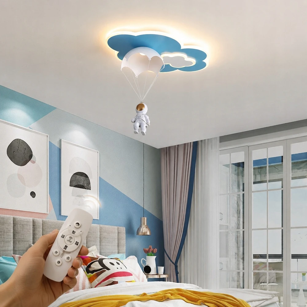 Kraina Swiata Astronautas parašiutininkas Lubinis šviestuvas Vaikų kambario šviesa Land of Light REMOTE