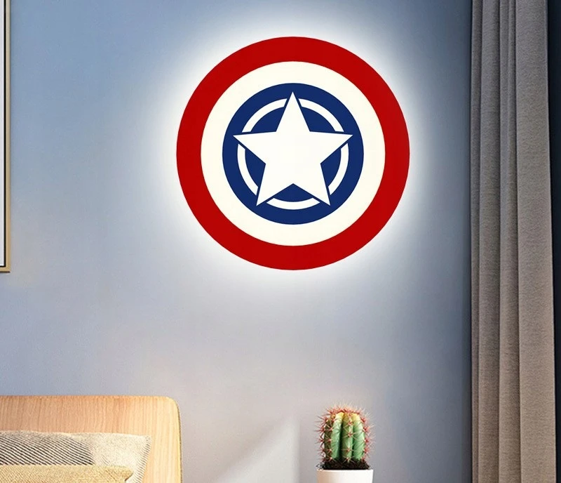 Kraina Swiata PLAFON LAMPA SUFITOWA GWIAZDA AVENGERS POKÓJ DZIECKA KAPITAN AMERYKA 72W