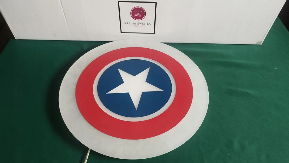 Kraina Swiata PLAFON LAMPA SUFITOWA GWIAZDA AVENGERS POKÓJ DZIECKA KAPITAN AMERYKA 72W