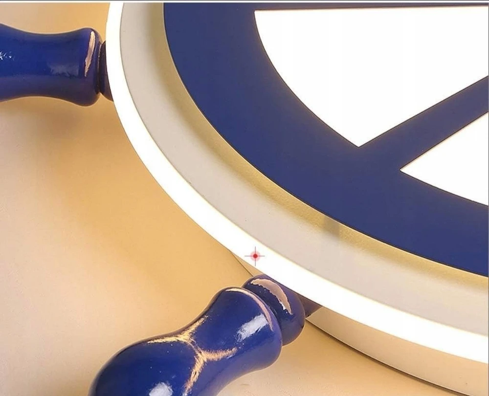 Kraina Swiata STER Lampa sufitowa mėlyna POKÓJ DZIECKA MARYNARZ STATEK 40W 4000LM 45CM