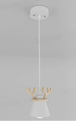Kraina Swiata UROCZA LAMPA SUFITOWA WISZĄCA POROŻE JELEŃ JELONEK E27