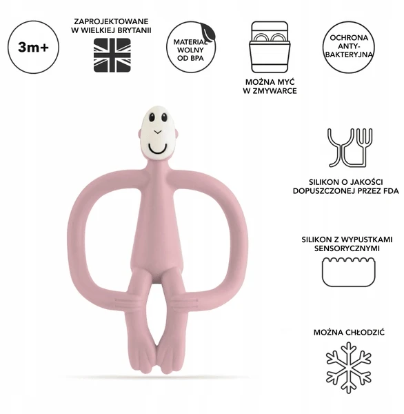 MATCHSTICK MONKEY kramtukas, rožinis, 3 mėn+, MM-T-010