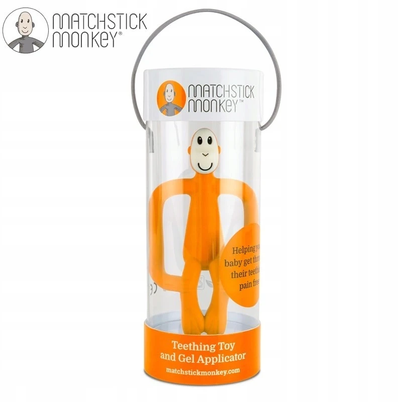 MATCHSTICK MONKEY kramtukas, oranžinis, 3 mėn+, MM-T-005