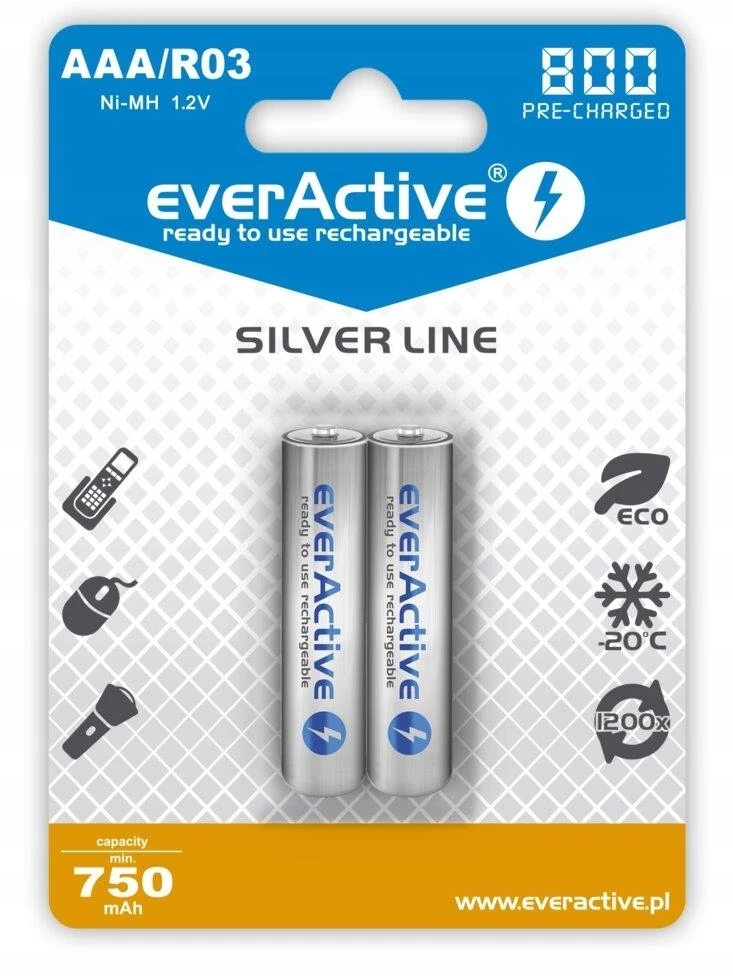 Kraunamos baterijos everActive EVHRL03-800