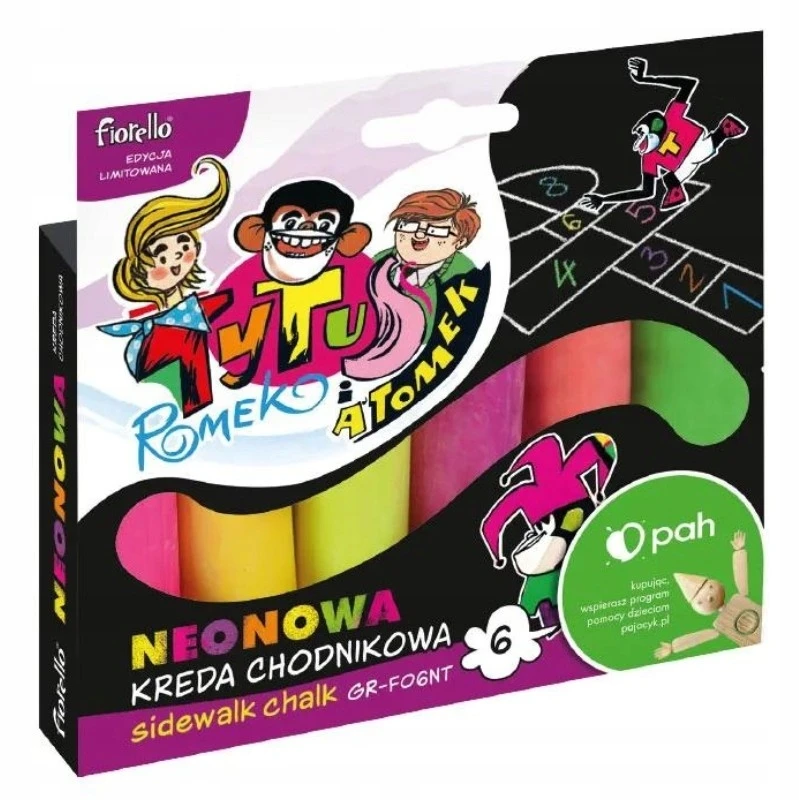 KREDA CHODNIKOWA neonowa 6 kolorów Tytus, Romek i A'Tomek FIORELLO