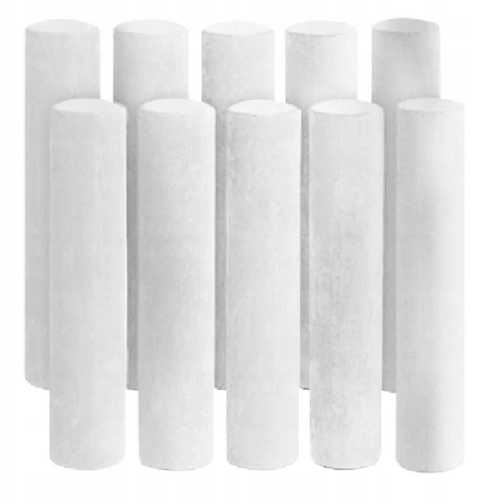 Kreda tablicowa szkolna Titanum 10 vnt. balta 10 mm