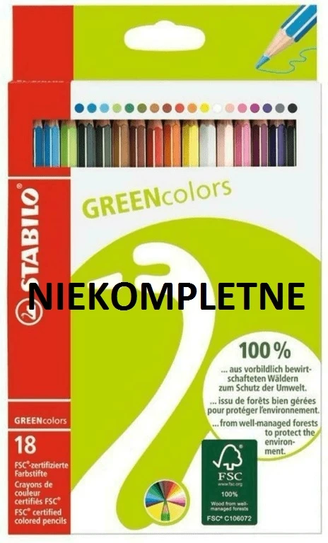 Kredki Greencolors (18 vnt) Stabilo