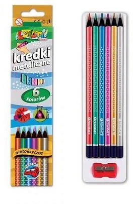 Kredki Premium Kolori metaliczne 6 kolorów PENMATE 5 Penmate