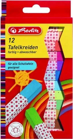Kreida spalvota 12 spalvų 08648206 HERLITZ, R08-002