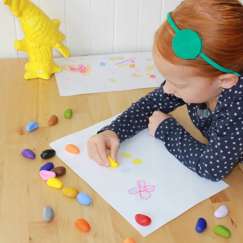 Kreidelės "Crayon Rocks" medvilniniame maišelyje , 32 spalvos