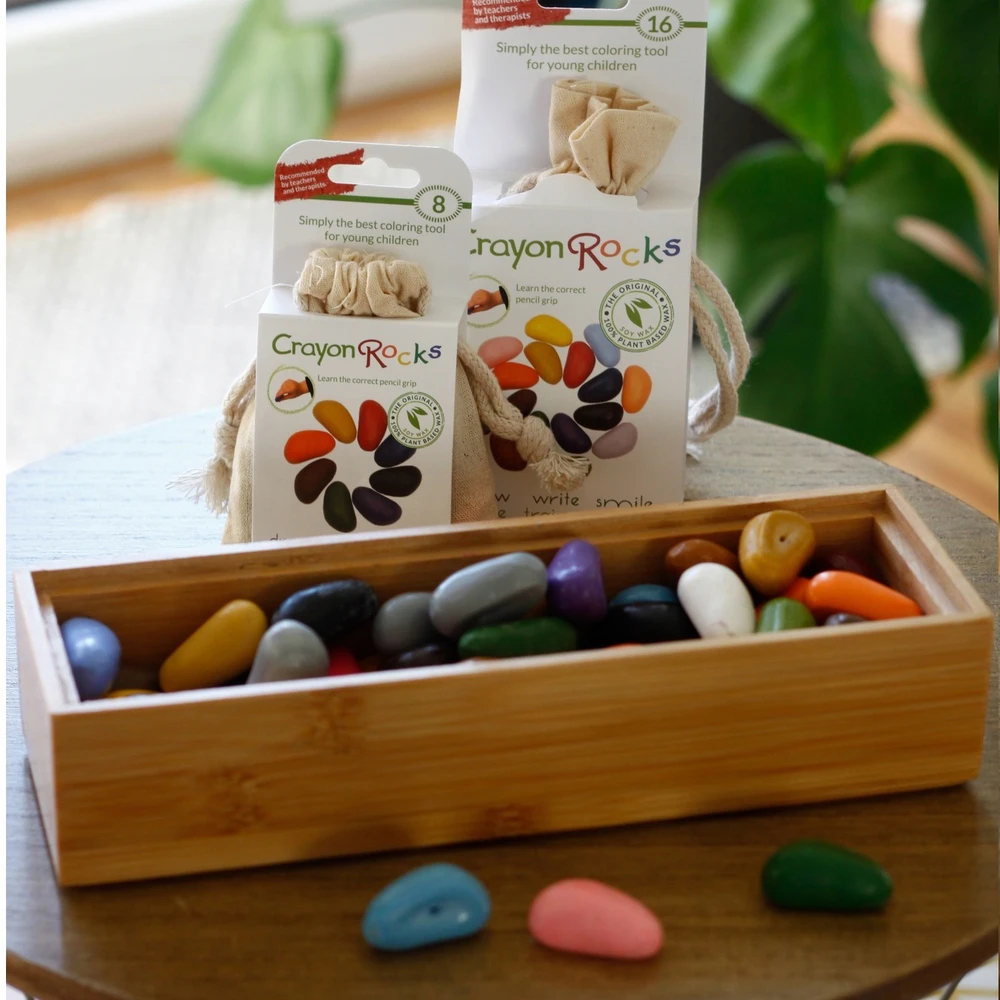 Kreidelės "Crayon Rocks" medvilniniame maišelyje , 8 spalvos