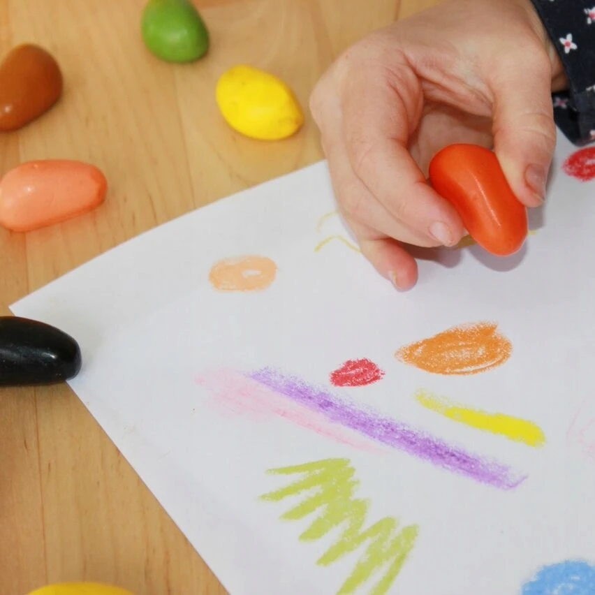 Kreidelės "Crayon Rocks" medvilniniame maišelyje , 8 spalvos