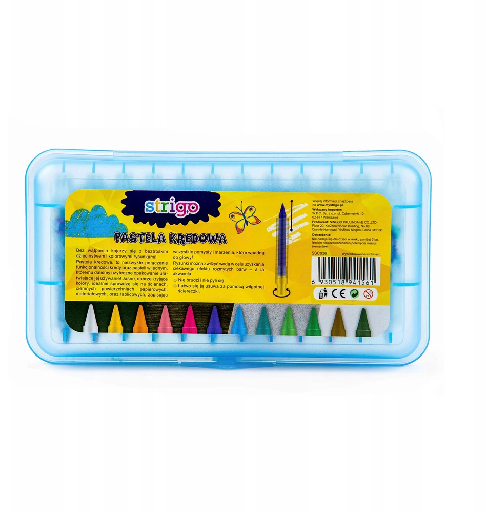 Kreidinės pastelės 12 spalvų Strigo
