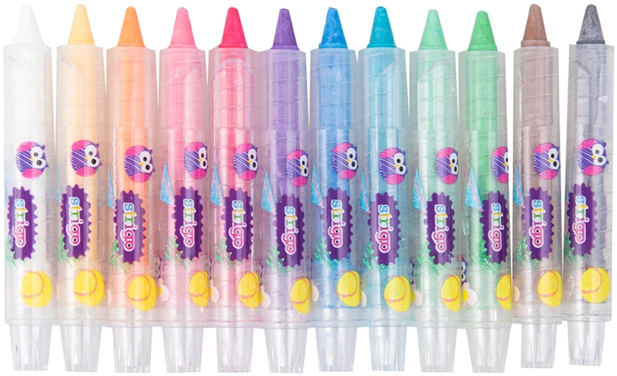 Kreidinės pastelės 12 spalvų Strigo