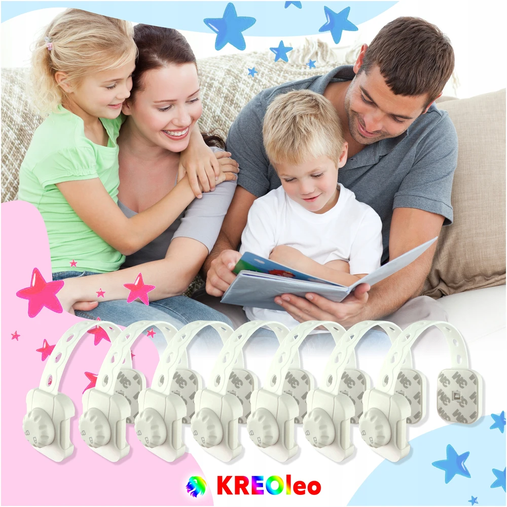 KREOleo 7X SPINTELĖS SAUGUS BALDAS STALČIUS UŽRAKINA DURYS ATSPARUMAS NUO VAIKŲ
