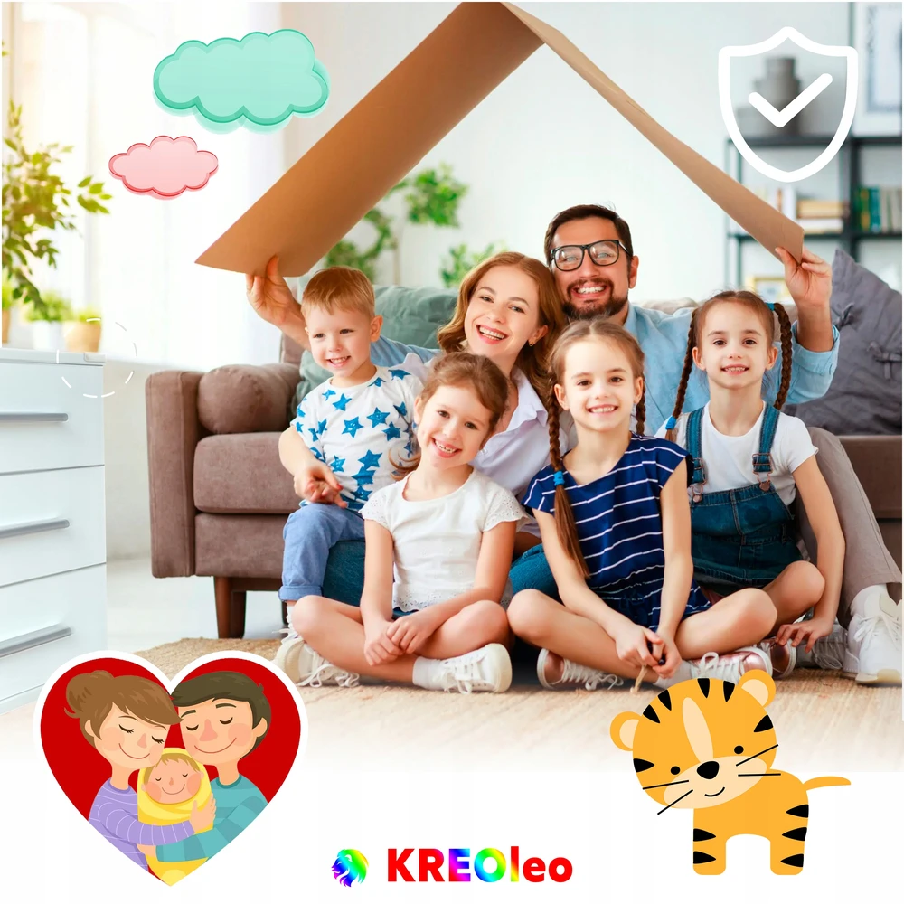 KREOleo BALDŲ STALO KAMPŲ APSAUGA, SKAIRI, STIPRI KLIJAI 10Vnt 4*4*1,5cm