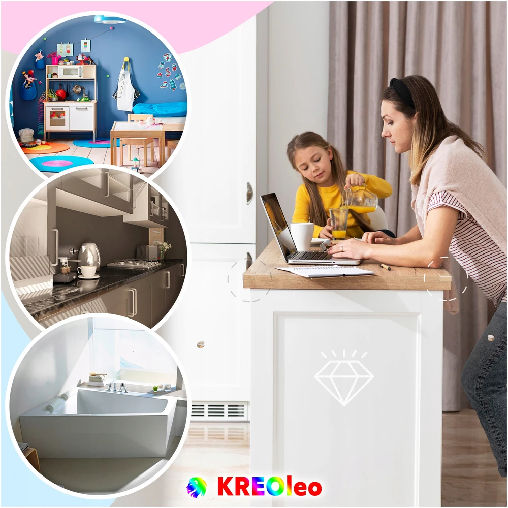 KREOleo BALDŲ STALO KAMPŲ APSAUGA, SKAIRI, STIPRI KLIJAI 10Vnt 4*4*1,5cm