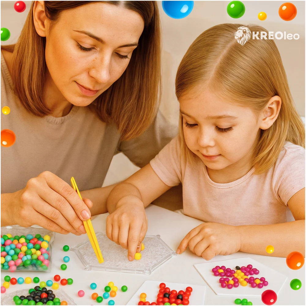 KREOleo DIDELIS AQUA VANDENS KRUOLIŲ RINKINYS 3600+EL MAGIC BEADS GOOD XXL PAKUOTĖ