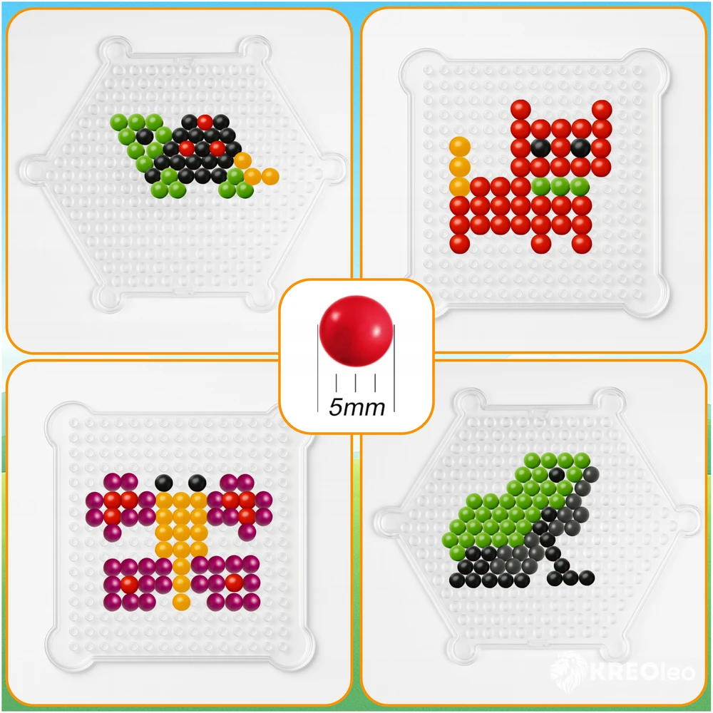 KREOleo DIDELIS AQUA VANDENS KRUOLIŲ RINKINYS 3600+EL MAGIC BEADS GOOD XXL PAKUOTĖ