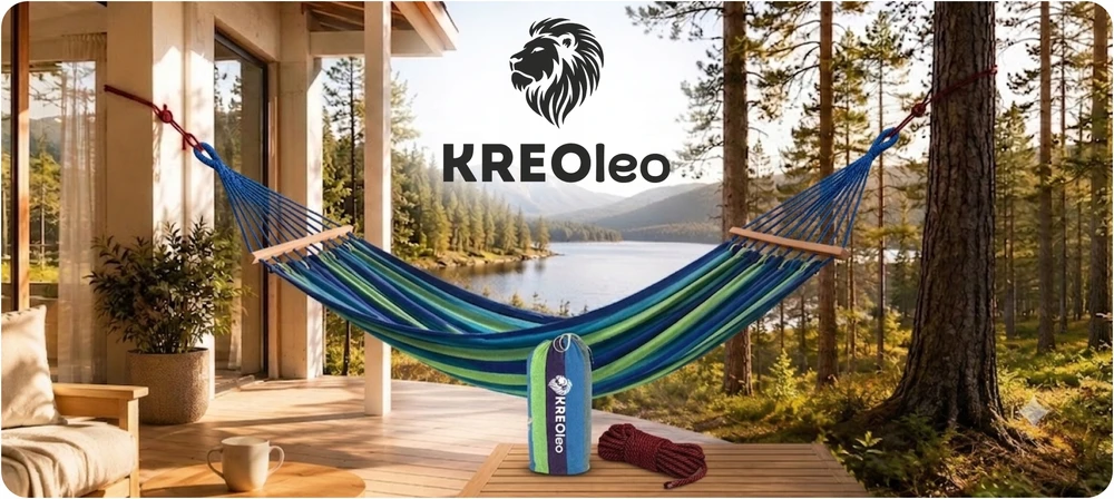 KREOleo DVIEJI SODO HAMAKAI, XXL SŪPYKLĖS, SUstiprintas, STIPRIAS, DIDELIS GALVOS TRAŠTAS + KREPŠIS