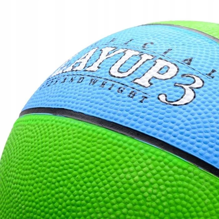 Krepšinio Kamuolys METEOR LAYUP #3 Mėlyna-Žalia