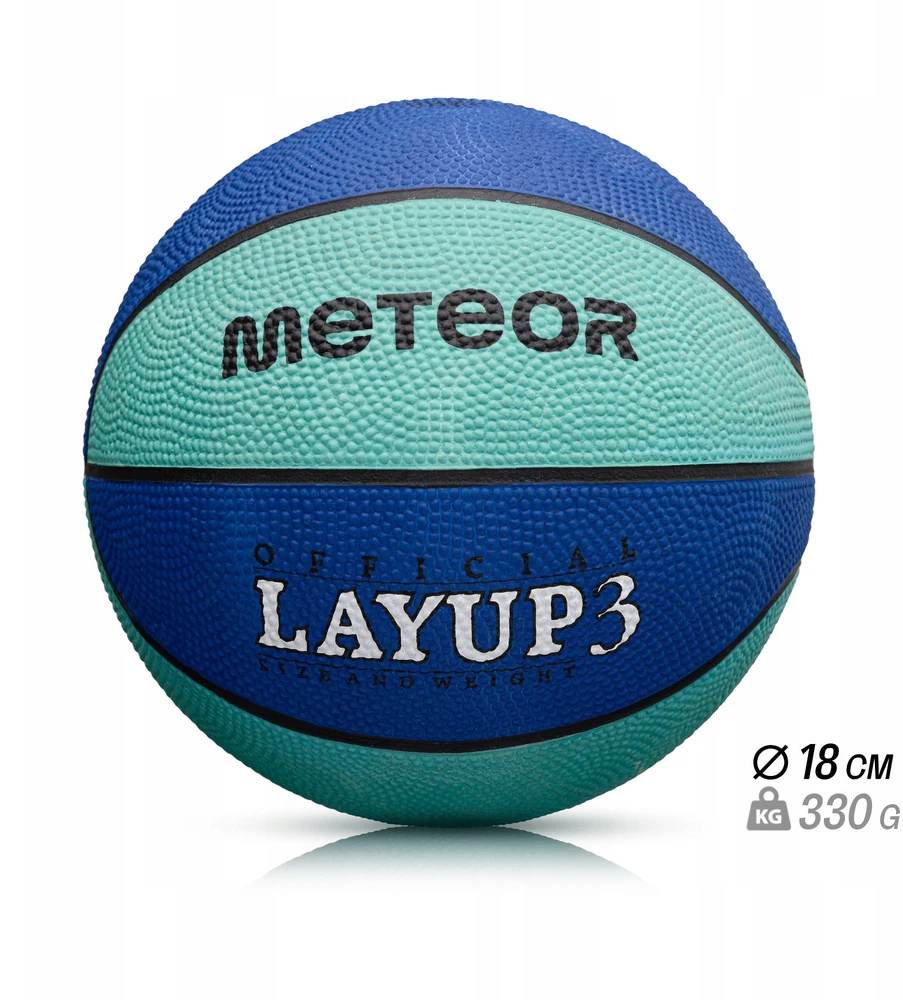 Krepšinio Kamuolys Meteor Layup 3 Mėlyna