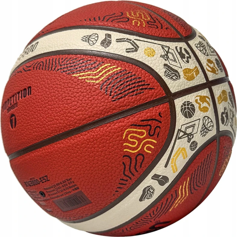 Krepšinio kamuolys Molten B7G3800-E5Z FIBA Eurobasket 2025, 7 dydis