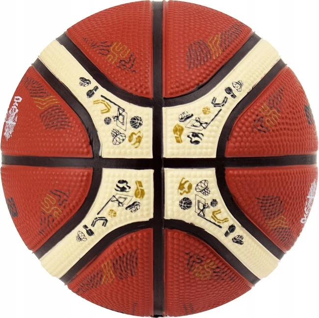 Krepšinio kamuolys-suvenyras Molten B1G200-E5Z Eurobasket 2025, 1 dydis