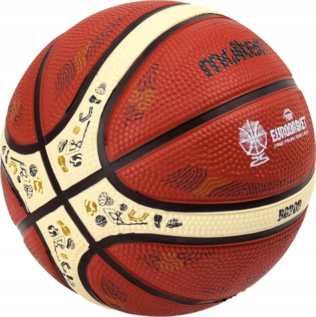 Krepšinio kamuolys-suvenyras Molten B1G200-E5Z Eurobasket 2025, 1 dydis