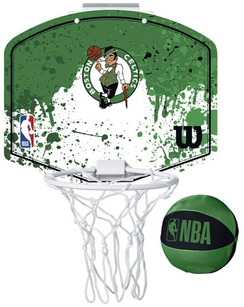 WILSON NBA TEAM MINI HOOP BOSTON CELTICS mini krepšinio lenta su kamuoliuku