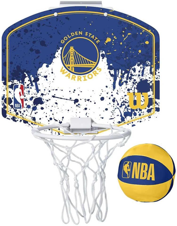 WILSON NBA TEAM MINI HOOP GOLDEN STATE WARRIORS mini krepšinio lenta su kamuoliuku