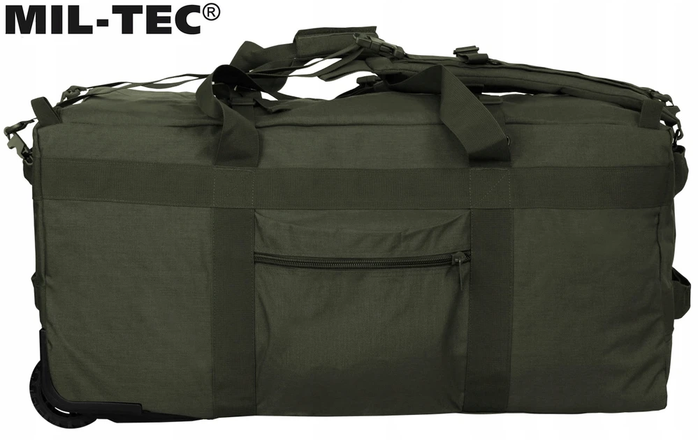 Krepšys ant ratukų Lagaminas Mil-Tec 110l, Olive