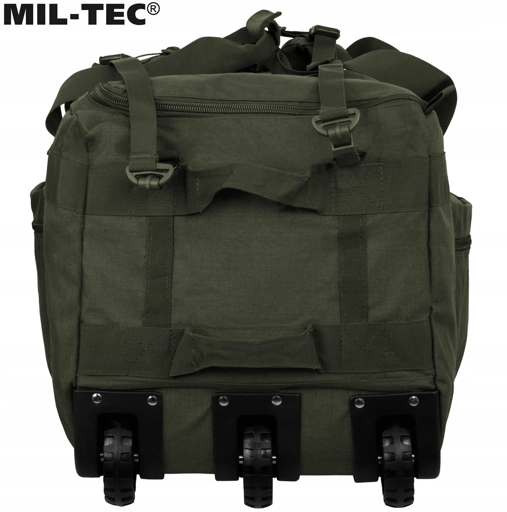 Krepšys ant ratukų Lagaminas Mil-Tec 110l, Olive