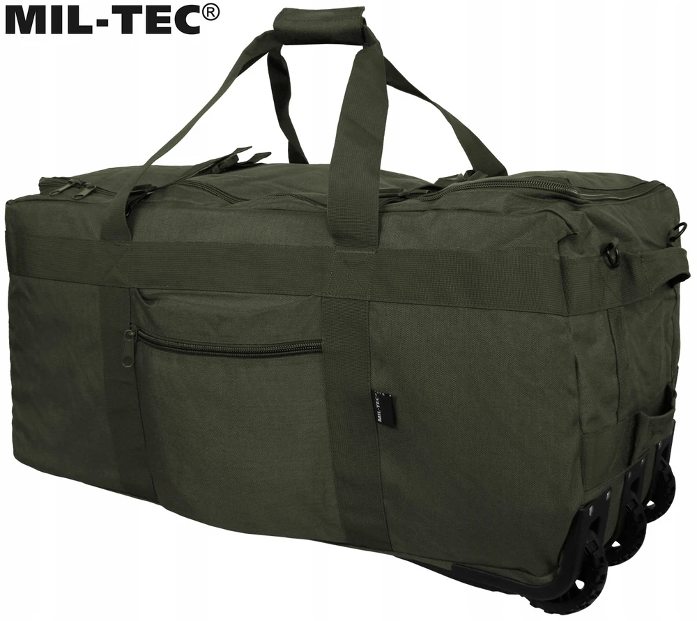Krepšys ant ratukų Lagaminas Mil-Tec 110l, Olive
