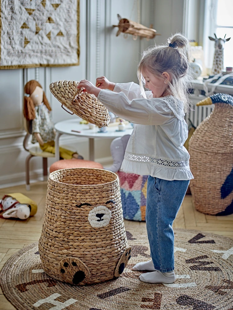 Bloomingville MINI – Timone Basket su dangteliu – Gamta – didelis
