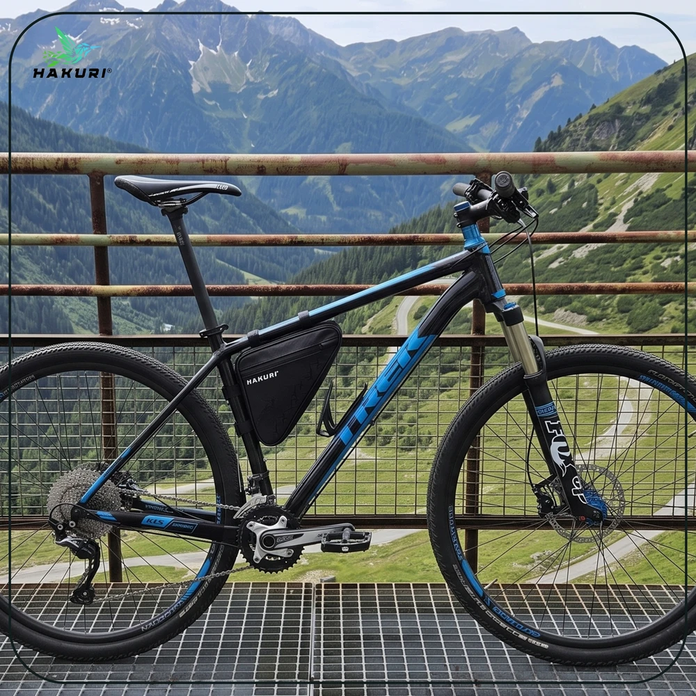 KREPŠYS ROWEROWA SAKWA TRÓJKĄTNA POD RAMĘ 1.5L WODOODPORNA LEKKA MTB Hakuri