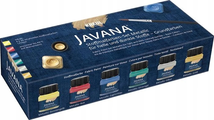 C.Kreul Kreul Javana Tex Textile Colors Metallic Set 6X20Ml