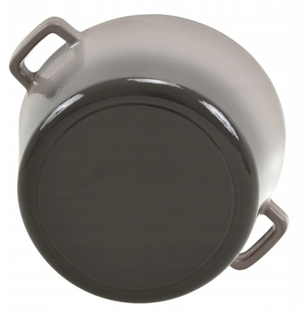 Krisber KIETAS 2 viename emaliuotas ketaus KETAUS 26 cm keptuvė 4,8 l DUJŲ INDUKCINĖ PILKA