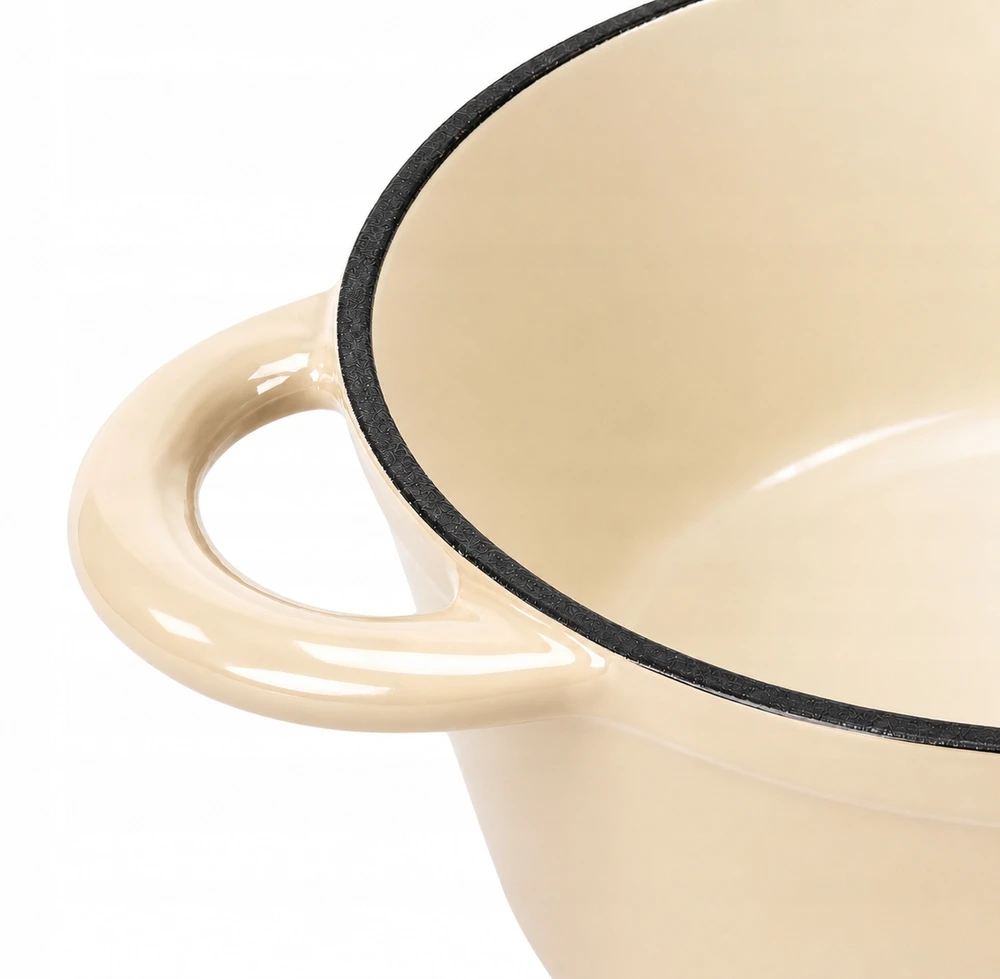 Krisberg EMALINIS KETUS PUODAS 4,2L Emaliuotas su dangteliu INDUKCINĖ DUJINĖ ORŠINĖ 24cm