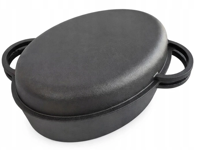 Krisberg Ketaus kepimo keptuvė 2 viename DANČIO / GRILĖS KEPUTINIS INDUKCINĖS DUJOS 34 cm